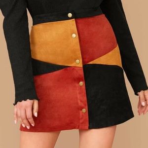 NWOT SHEIN Suede Skirt